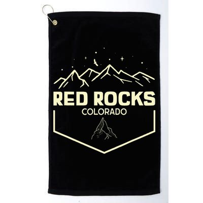 Red Rocks Colorado Epic Moonlight Golf Towel