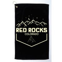 Red Rocks Colorado Epic Moonlight Golf Towel