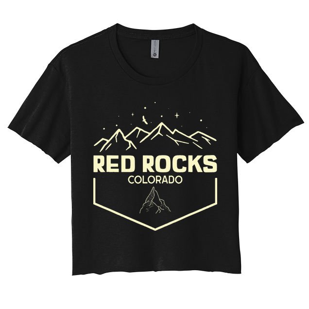 Red Rocks Colorado Epic Moonlight Crop Top