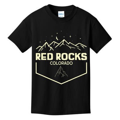 Red Rocks Colorado Epic Moonlight Kids T-Shirt