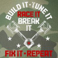 Racing Race Car Build Tune Break Fix Funny Racer Drag Racing Legacy Tie Dye Trucker Hat