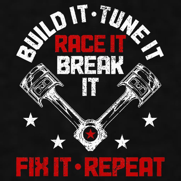 Racing Race Car Build Tune Break Fix Funny Racer Drag Racing Ladies PosiCharge Tri-Blend Wicking Tank