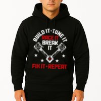 Racing Race Car Build Tune Break Fix Funny Racer Drag Racing Hoodie
