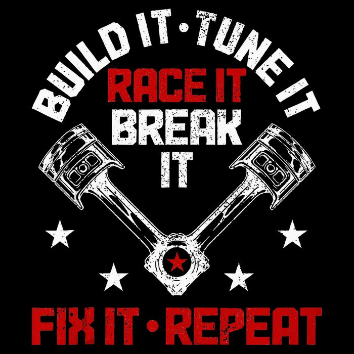Racing Race Car Build Tune Break Fix Funny Racer Drag Racing Drawstring Bag