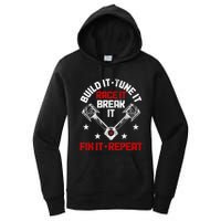 Racing Race Car Build Tune Break Fix Funny Racer Drag Racing Women's Pullover Hoodie
