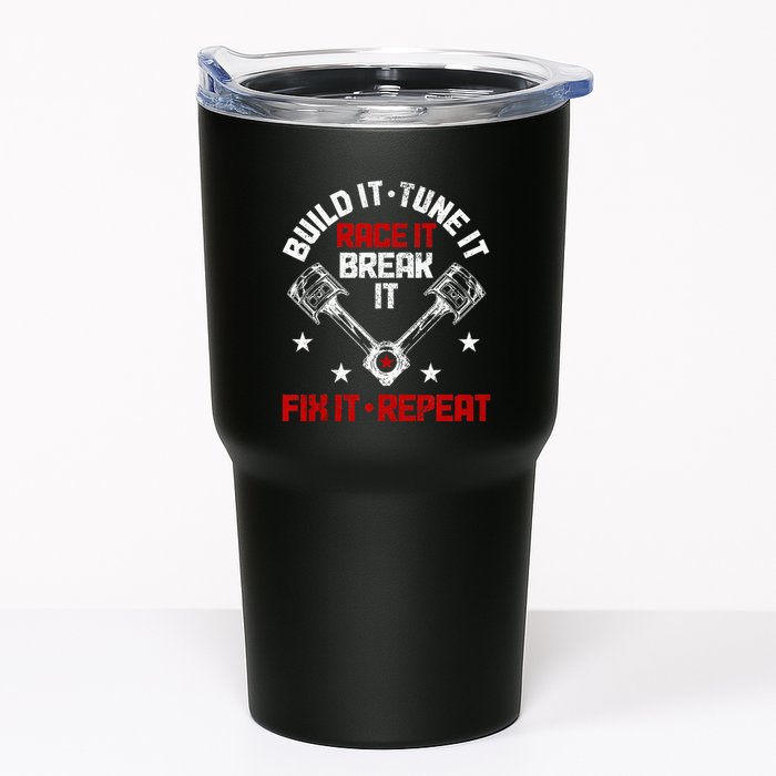 Racing Race Car Build Tune Break Fix Funny Racer Drag Racing Tumbler