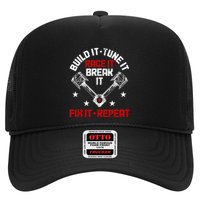 Racing Race Car Build Tune Break Fix Funny Racer Drag Racing Trucker Hat