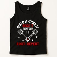 Racing Race Car Build Tune Break Fix Funny Racer Drag Racing Tank Top