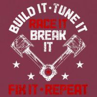 Racing Race Car Build Tune Break Fix Funny Racer Drag Racing 16oz Travel Tumbler
