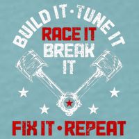 Racing Race Car Build Tune Break Fix Funny Racer Drag Racing Sueded Cloud Jersey T-Shirt