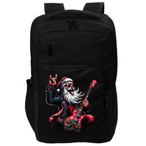 Rock & Roll Christmas Santa Claus Guitar Player Impact Tech Backpack