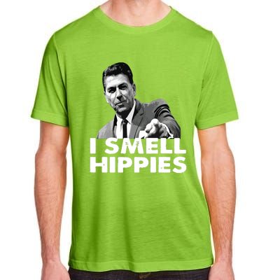 Reagan Ronald Conservative Funny Smell Hippies Merica Adult ChromaSoft Performance T-Shirt