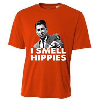 Reagan Ronald Conservative Funny Smell Hippies Merica Cooling Performance Crew T-Shirt