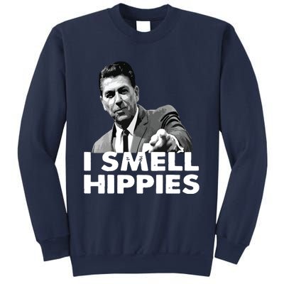 Reagan Ronald Conservative Funny Smell Hippies Merica Sweatshirt