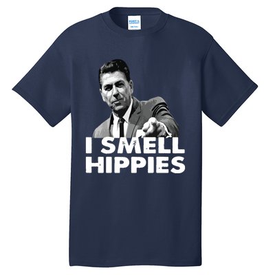 Reagan Ronald Conservative Funny Smell Hippies Merica Tall T-Shirt