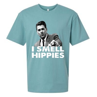 Reagan Ronald Conservative Funny Smell Hippies Merica Sueded Cloud Jersey T-Shirt