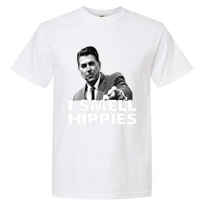 Reagan Ronald Conservative Funny Smell Hippies Merica Garment-Dyed Heavyweight T-Shirt