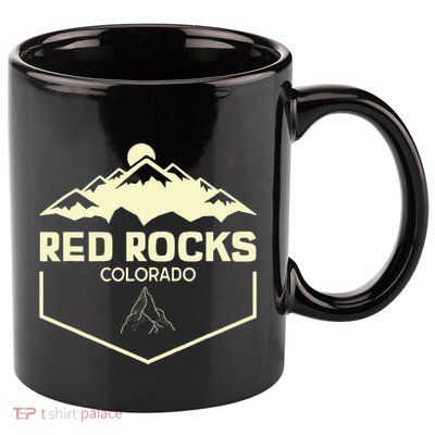 Red Rocks Colorado Beautiful Rocky Mountains 11oz C Handle Ceramic Mug