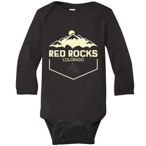 Red Rocks Colorado Beautiful Rocky Mountains Baby Long Sleeve Bodysuit