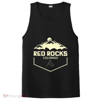 Red Rocks Colorado Beautiful Rocky Mountains PosiCharge Competitor Tank