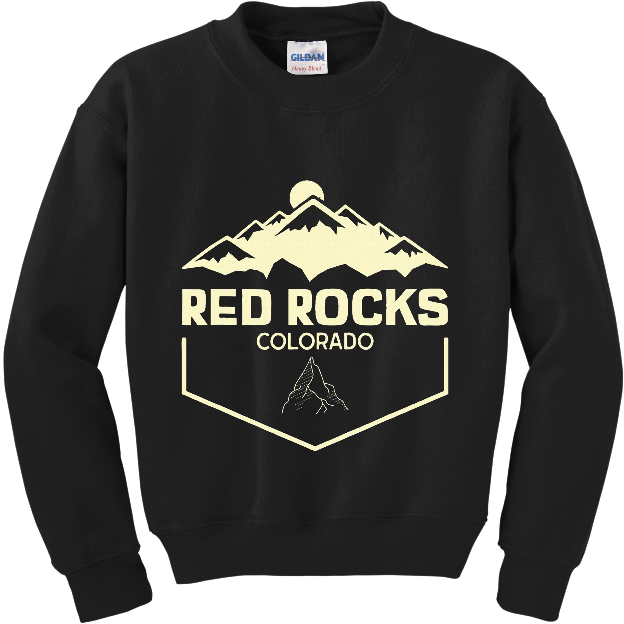 Red Rocks Colorado Beautiful Rocky Mountains Kids Sweatshirt