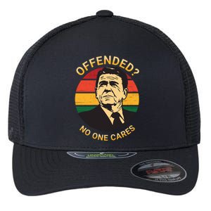 Ronald Reagan Conservative Politically Incorrect Flexfit Unipanel Trucker Cap