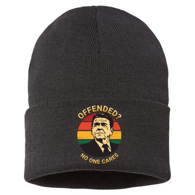 Ronald Reagan Conservative Politically Incorrect Sustainable Knit Beanie