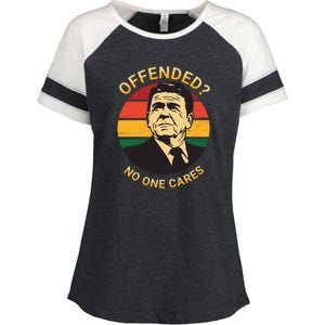 Ronald Reagan Conservative Politically Incorrect Enza Ladies Jersey Colorblock Tee