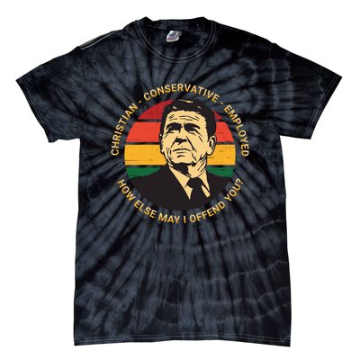 Ronald Reagan Conservative Politically Incorrect Tie-Dye T-Shirt