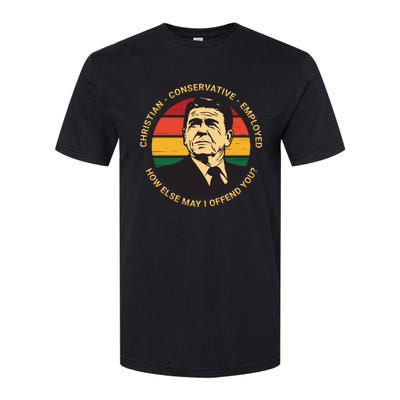 Ronald Reagan Conservative Politically Incorrect Softstyle CVC T-Shirt