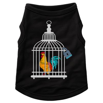 Red Rooster Cock Male Chastity Chicken In Cage Doggie Tank