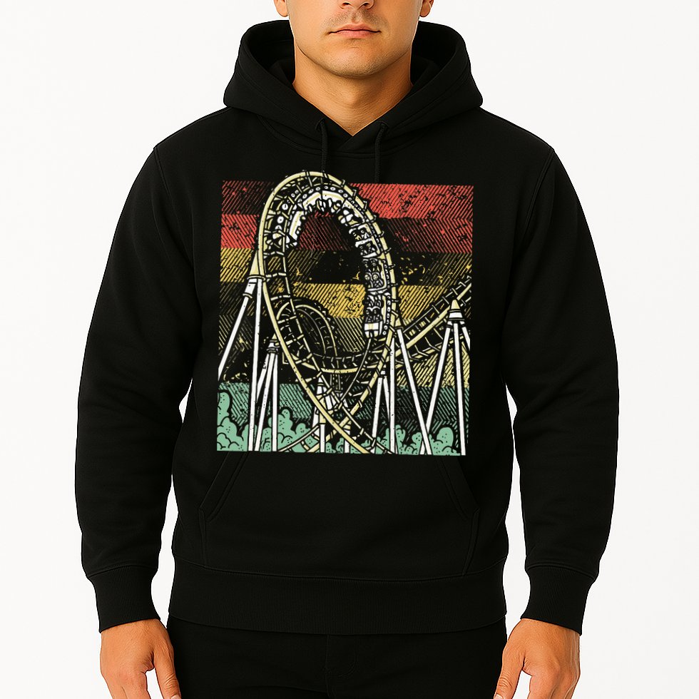 Retro Roller Coaster Hoodie