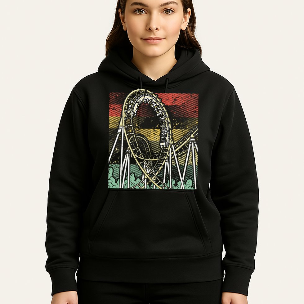 Retro Roller Coaster Hoodie