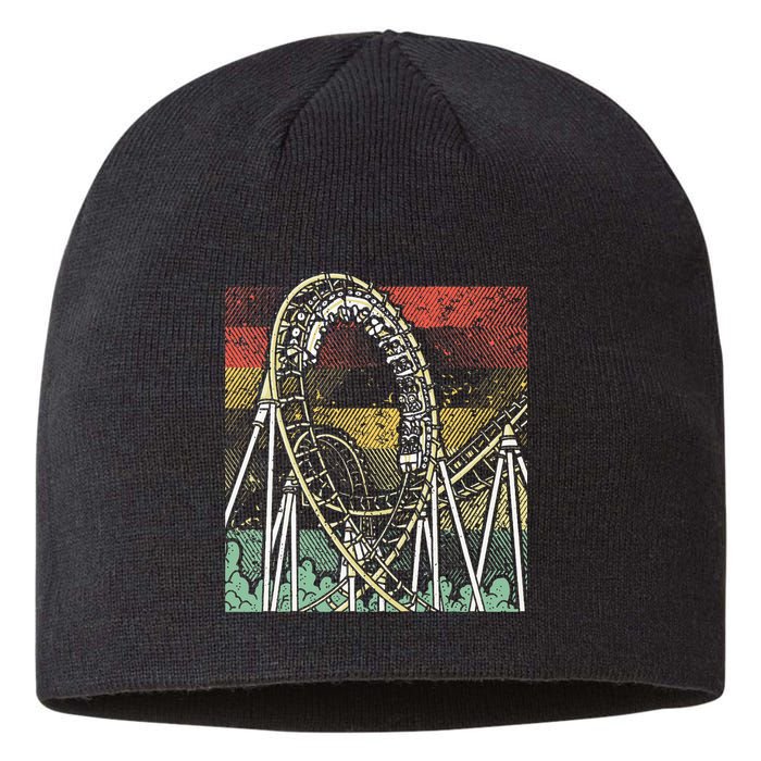 Retro Roller Coaster Sustainable Beanie