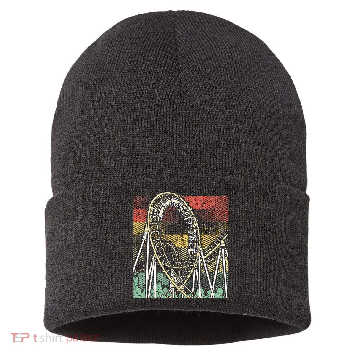 Retro Roller Coaster Sustainable Knit Beanie