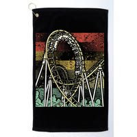 Retro Roller Coaster Golf Towel