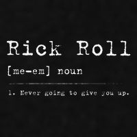 Rick Roll Definition Meme Ladies PosiCharge Tri-Blend Wicking Tank