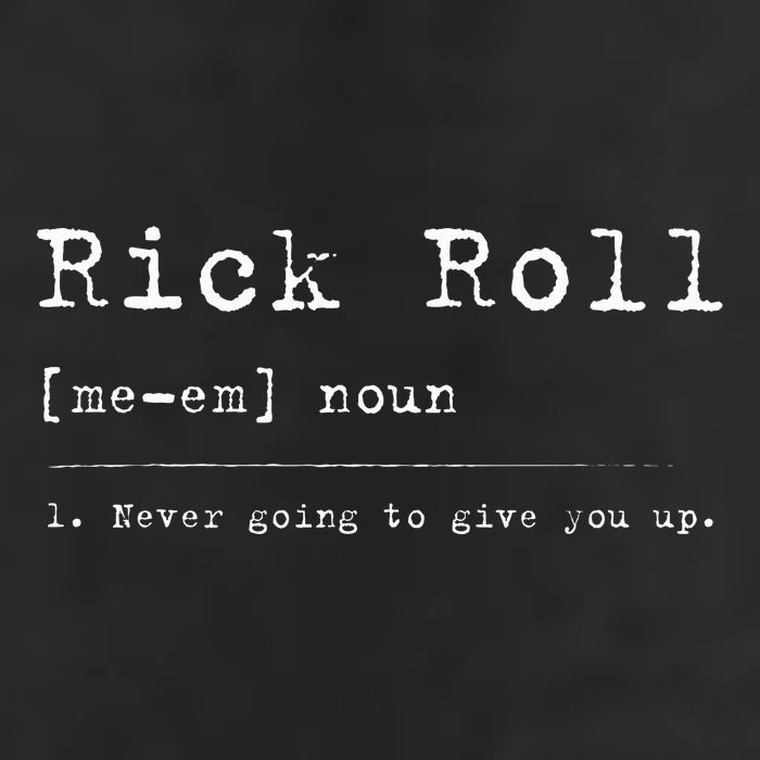 Rick Roll Definition Meme Garment-Dyed Fleece Hoodie