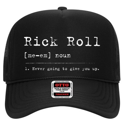 Rick Roll Definition Meme Trucker Hat