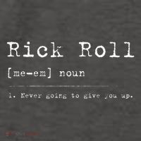 Rick Roll Definition Meme Vector Backpack