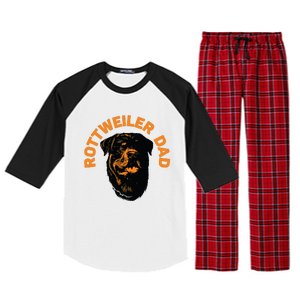 Rottweiler Rottie Dad Daddy Father Funny Raglan Sleeve Pajama Set