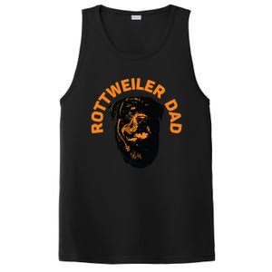 Rottweiler Rottie Dad Daddy Father Funny PosiCharge Competitor Tank