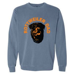 Rottweiler Rottie Dad Daddy Father Funny Garment-Dyed Sweatshirt