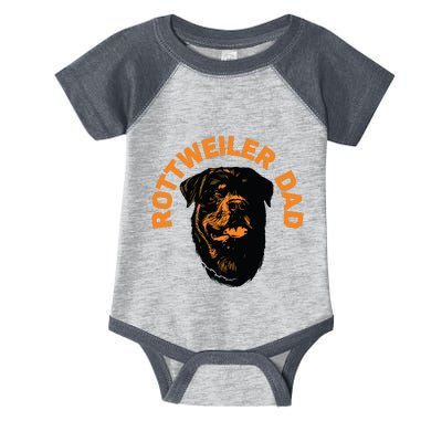 Rottweiler Rottie Dad Daddy Father Funny Infant Baby Jersey Bodysuit