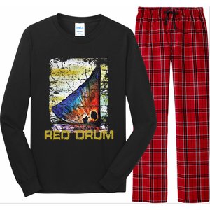 Redfish Red Drum Salty Dad Gift Saltwater Fishing Ocean Fish Long Sleeve Pajama Set