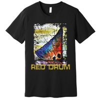 Redfish Red Drum Salty Dad Gift Saltwater Fishing Ocean Fish Premium T-Shirt