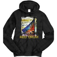 Redfish Red Drum Salty Dad Gift Saltwater Fishing Ocean Fish Tie Dye Hoodie