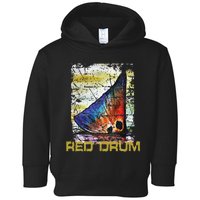 Redfish Red Drum Salty Dad Gift Saltwater Fishing Ocean Fish Toddler Hoodie