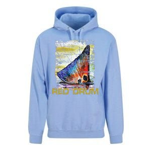 Redfish Red Drum Salty Dad Gift Saltwater Fishing Ocean Fish Unisex Surf Hoodie