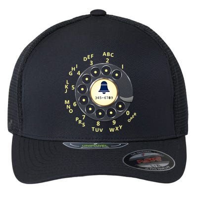 Retro Rotary Dial Flexfit Unipanel Trucker Cap